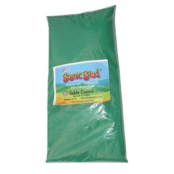 Scenic Sand 5 lbs Activa Bag of Green Colored Sand SC81450 - main